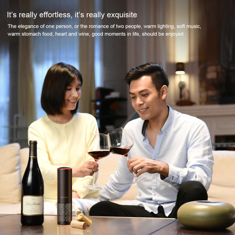 Original Xiaomi Youpin CIRCLE JOY Automatic Rechargeable Electric Wine Bottle Opener(Black) - free shipping - PMC TechLife - Order now!