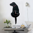 Home Office Bedroom Decoration Battery Operated Dog Shaped Wall Clock with Swinging Tails, Size : 42 x 18cm (Black) - Wall Clock by PMc TechLife | Online Shopping South Africa | PMc TechLife | Buy Now Pay Later Mobicred