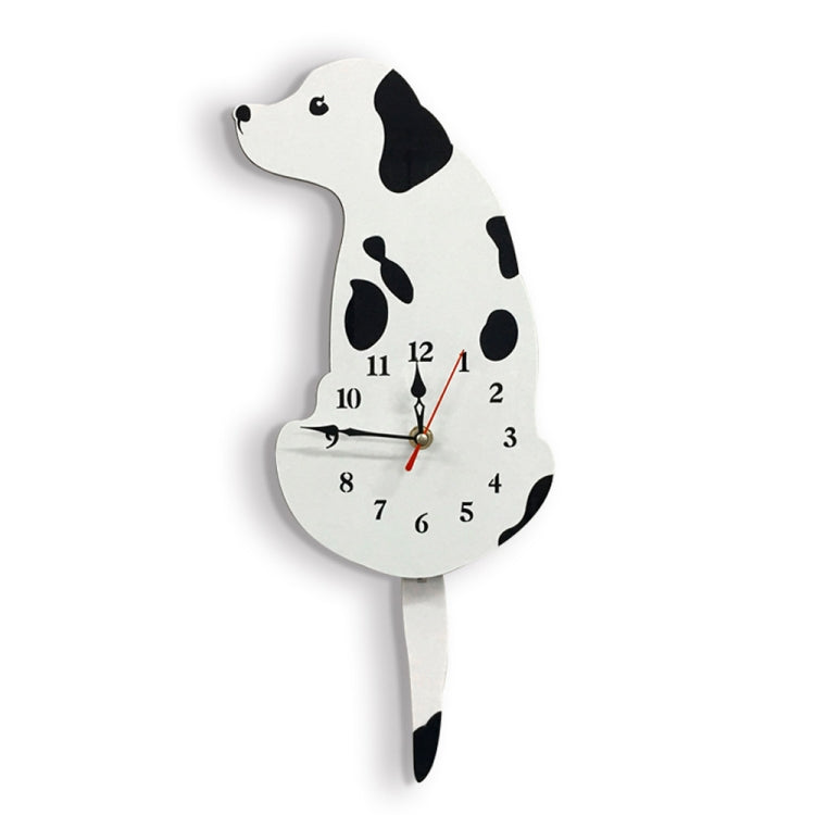 Home Office Bedroom Decoration Battery Operated Dog Shaped Wall Clock with Swinging Tails, Size : 42 x 18cm (White) - Wall Clock by PMc TechLife | Online Shopping South Africa | PMc TechLife | Buy Now Pay Later Mobicred