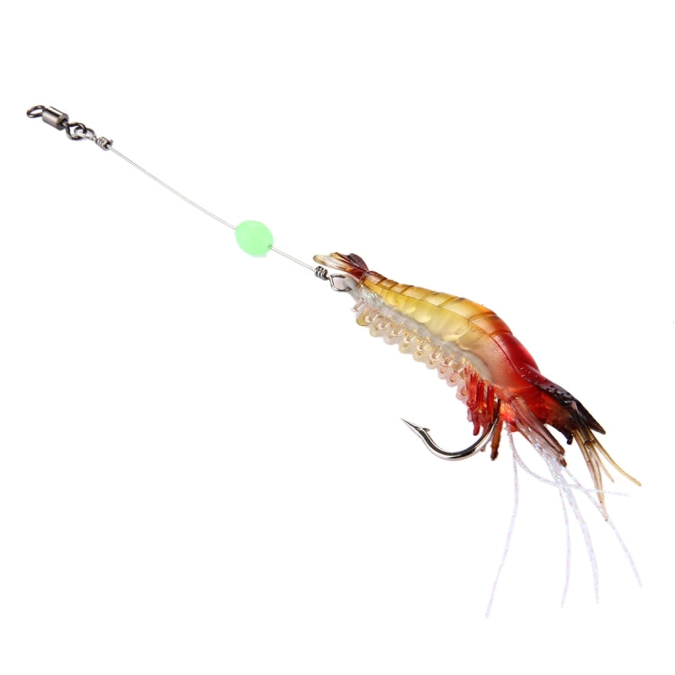Luminous Shrimp Shape Fishing Lures Artificial Fishing Bait with Hook, Length: 7cm