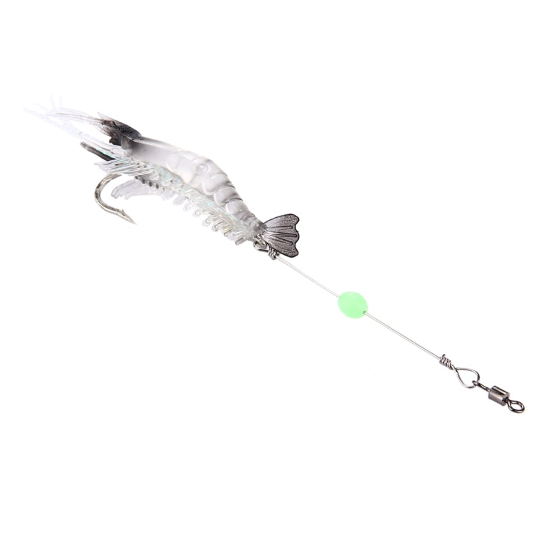Luminous Shrimp Shape Fishing Lures Artificial Fishing Bait with Hook, Length: 7cm