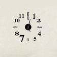 Lovelife WC37130 Acrylic English Digital DIY Stereo Wall Clock Wall Stick Clock (Black) - Wall Clock by PMc TechLife | Online Shopping South Africa | PMc TechLife | Buy Now Pay Later Mobicred
