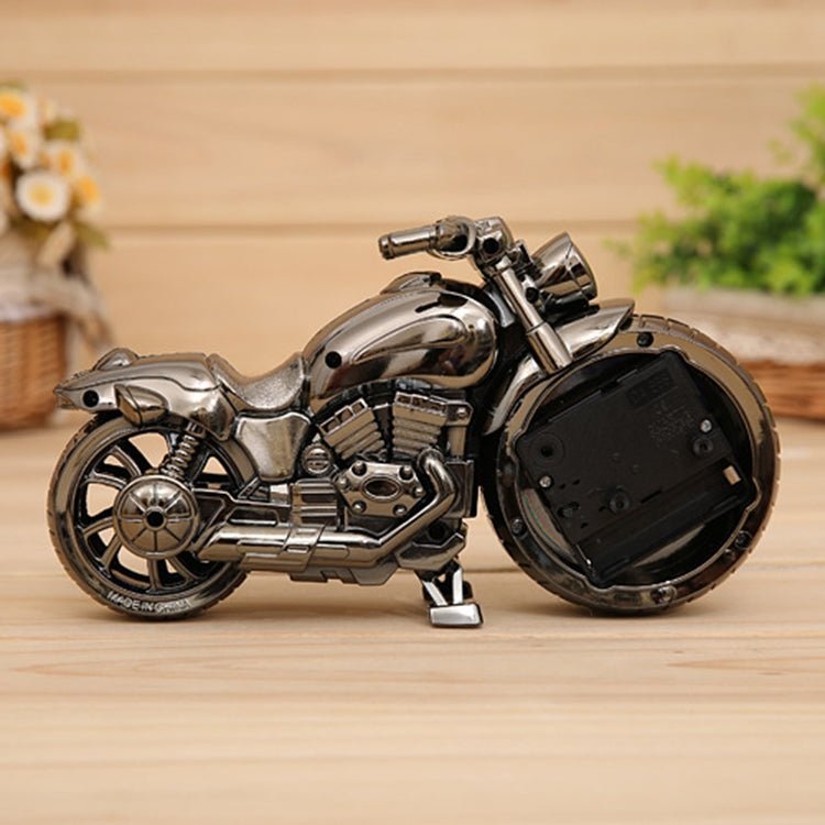 Cartoon Motorcycle Alarm Clock Bedroom Plastic Pointer Alarm Clock, Size: 23*13*6cm(Black) - Alarm Clocks by PMc TechLife | Online Shopping South Africa | PMc TechLife | Buy Now Pay Later Mobicred