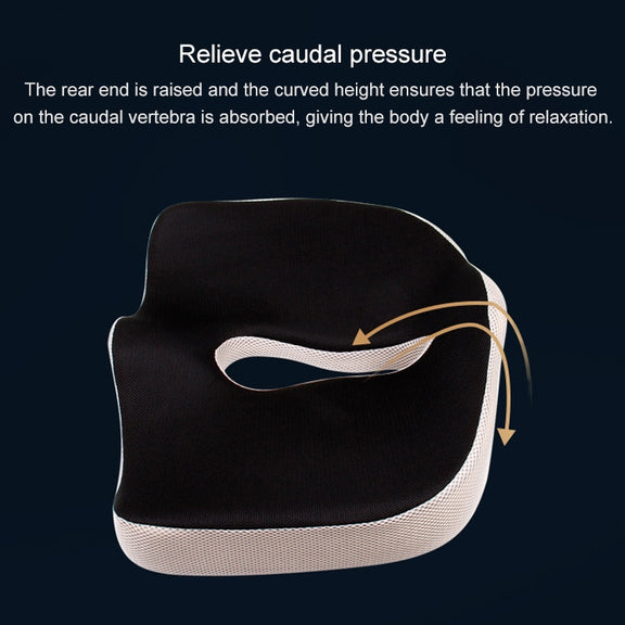 Office Chair Cushion Buttock Coccygeal Orthodontic Cushion, Size: 45x38x13cm