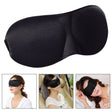3D Portable Shading Sleep Rest Aid Cover Eye Patch Sleeping Mask Female Cute Eye Mask(Black) - Eye Masks by PMC TechLife | Online Shopping South Africa | PMC TechLife