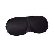 3D Portable Shading Sleep Rest Aid Cover Eye Patch Sleeping Mask Female Cute Eye Mask(Black)