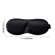 3D Portable Shading Sleep Rest Aid Cover Eye Patch Sleeping Mask Female Cute Eye Mask(Black)
