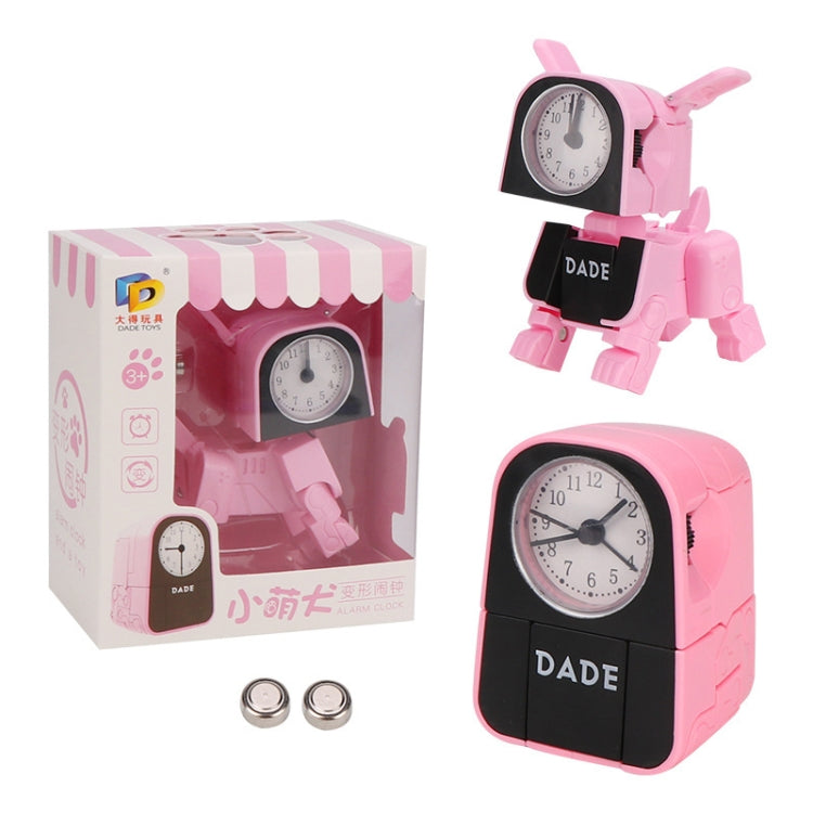 Mini Manual Child Deformation Alarm Clock Robot Toy (Pink) - Alarm Clocks by PMc TechLife | Online Shopping South Africa | PMc TechLife | Buy Now Pay Later Mobicred