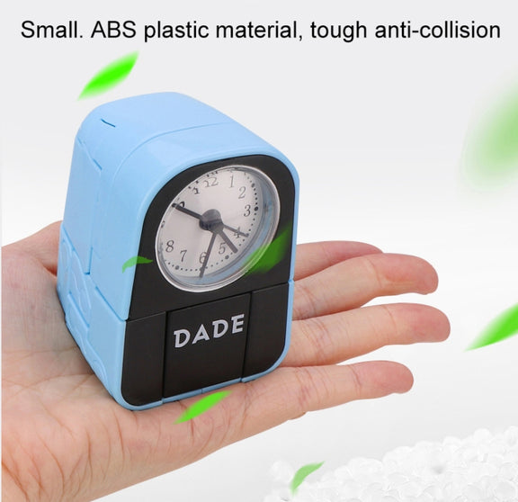 Mini Manual Child Deformation Alarm Clock Robot Toy (Blue)