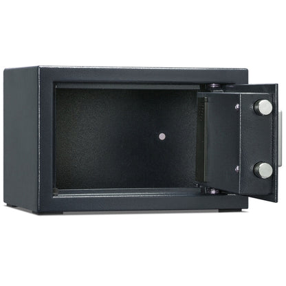 Deli Home Office Hotel Mini Electronic Security Lock Box Wall Cabinet Safety Box(Black) - Safety Box by PMC Jewellery | Online Shopping South Africa | PMC Jewellery | Buy Now Pay Later Mobicred