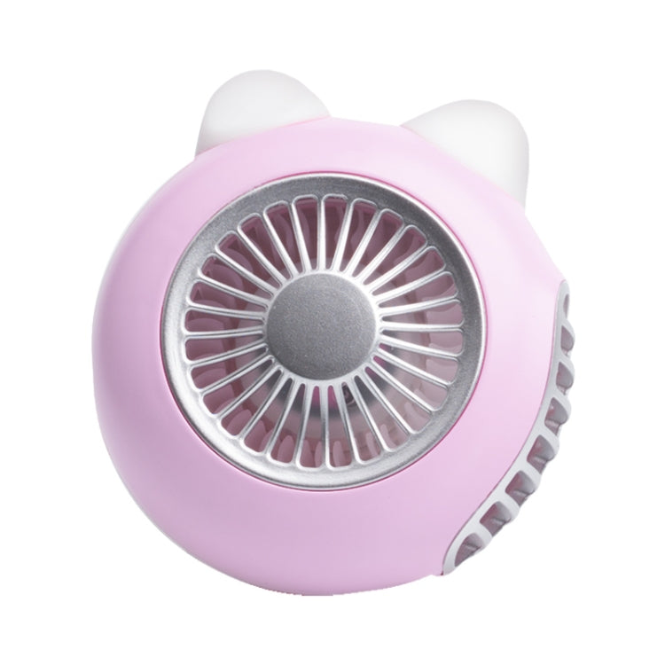 LORDNINO SBF003 3W USB Charging Portable Electric Fan with Magnetic Wristband, 3 Speed Control (Pink)
