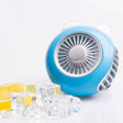 LORDNINO SBF003 3W USB Charging Portable Electric Fan with Magnetic Wristband, 3 Speed Control (Blue) - free shipping - PMC TechLife - Order now!