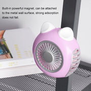 LORDNINO SBF003 3W USB Charging Portable Electric Fan with Magnetic Wristband, 3 Speed Control (Blue)