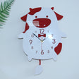 Creative Home Office Bedroom Decoration Cow Swing Acrylic Wall Clock (Red) - Wall Clock by PMc TechLife | Online Shopping South Africa | PMc TechLife | Buy Now Pay Later Mobicred