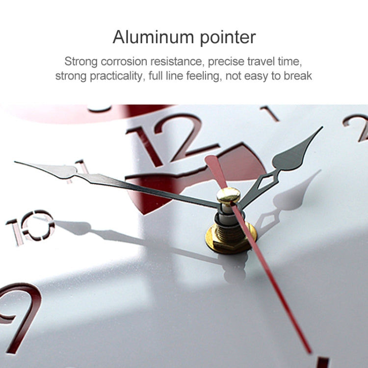 Creative Home Office Bedroom Decoration Cow Swing Acrylic Wall Clock (Red) - Wall Clock by PMc TechLife | Online Shopping South Africa | PMc TechLife | Buy Now Pay Later Mobicred