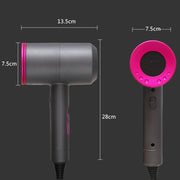 High-power 2000W Anionic Cold Hot Air Constant Temperature Hair Dryer, UK Plug(Red + Black)