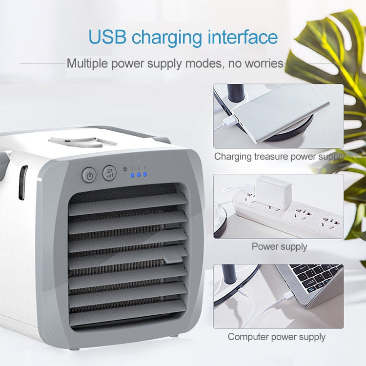 Mini Portable Household USB Refrigeration Air Conditioning Fan Air Cooler - Electric Fans by PMC TechLife | Online Shopping South Africa | PMC TechLife | Buy Now Pay Later Mobicred