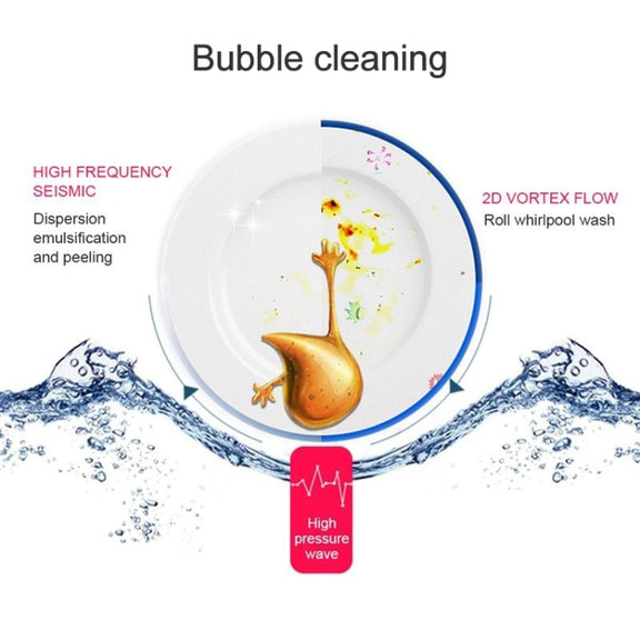 GYB001 Mini-ultrasonic Dishwasher Portable USB Charging Fruit Cleaner, Neutral Packaging(Pink)