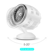 Portable Adjustable Mini USB Charging Air Convection Cycle Desktop Electric Fan Air Cooler, Support 2 Speed Control (Black)