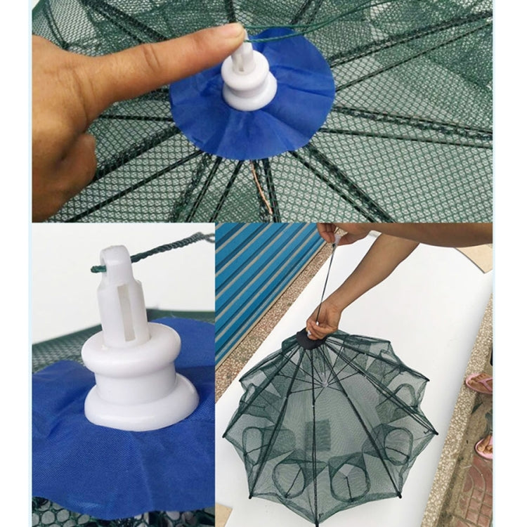 16 Holes Automatic Foldable Fishing Net Nylon Shrimp Crab Minnow Trap Fish Cast Net Fishing Tackle