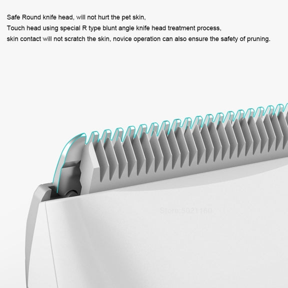 Original Xiaomi Youpin Pawbby Dog Professional Razor Pet Grooming Clippers Electric Rechargeable Safety Haircut Machine(White)