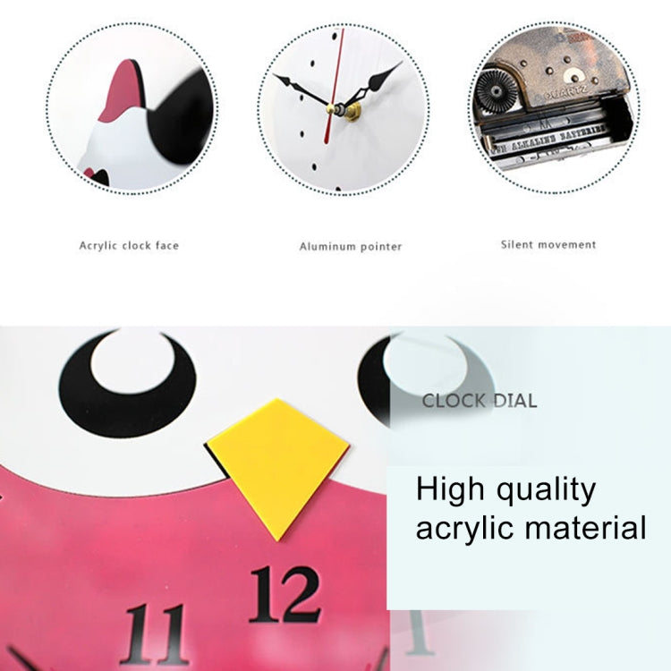 11*10 inch Children Bedroom Room Decor Battery Operated Owl Shaped Mute Non Ticking Round Wall Quartz Clock - Wall Clock by PMc TechLife | Online Shopping South Africa | PMc TechLife | Buy Now Pay Later Mobicred