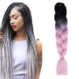 Fashion Color Gradient Individual Braid Wigs Chemical Fiber Big Braids, Length: 60cm(02Black+Pink) - free shipping - PMC TechLife - Order now!