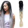 Fashion Color Gradient Individual Braid Wigs Chemical Fiber Big Braids, Length: 60cm(16Black+Beige) - free shipping - PMC TechLife - Order now!