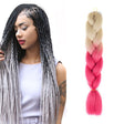 Fashion Color Gradient Individual Braid Wigs Chemical Fiber Big Braids, Length: 60cm(17Beige Peach Red) - free shipping - PMC TechLife - Order now!
