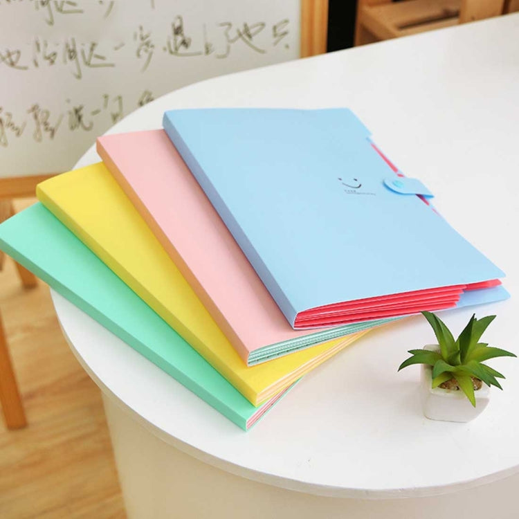 Candy Color Document Bag Multilayer 5 Into the Folder, Random Color Delivery - File Folder by PMC TechLife | Online Shopping South Africa | PMC TechLife | Buy Now Pay Later Mobicred