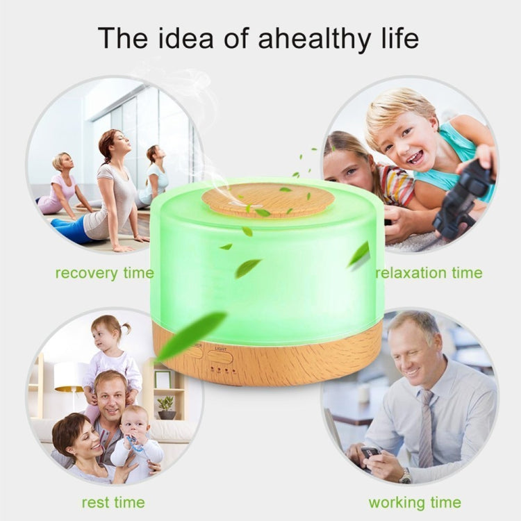 T700 Remote Control Wood Pattern Air Humidifier Automatic Alcohol Sprayer Essential Oil Diffuser Ultrasonic Mist Maker Ultrasonic Aroma Diffuser Atomizer Color LED, Capacity: 700ml, DC 24V, US Plug - Air Purifiers & Accessories by PMC TechLife | Online Shopping South Africa | PMC TechLife | Buy Now Pay Later Mobicred