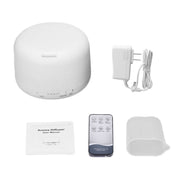 T500 Remote Control Clear White Air Humidifier Automatic Alcohol Sprayer Essential Oil Diffuser Ultrasonic Mist Maker Ultrasonic Aroma Diffuser Atomizer Color LED, Capacity: 500ml, DC 24V, US Plug