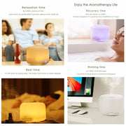 T500 Remote Control Clear White Air Humidifier Automatic Alcohol Sprayer Essential Oil Diffuser Ultrasonic Mist Maker Ultrasonic Aroma Diffuser Atomizer Color LED, Capacity: 500ml, DC 24V, US Plug