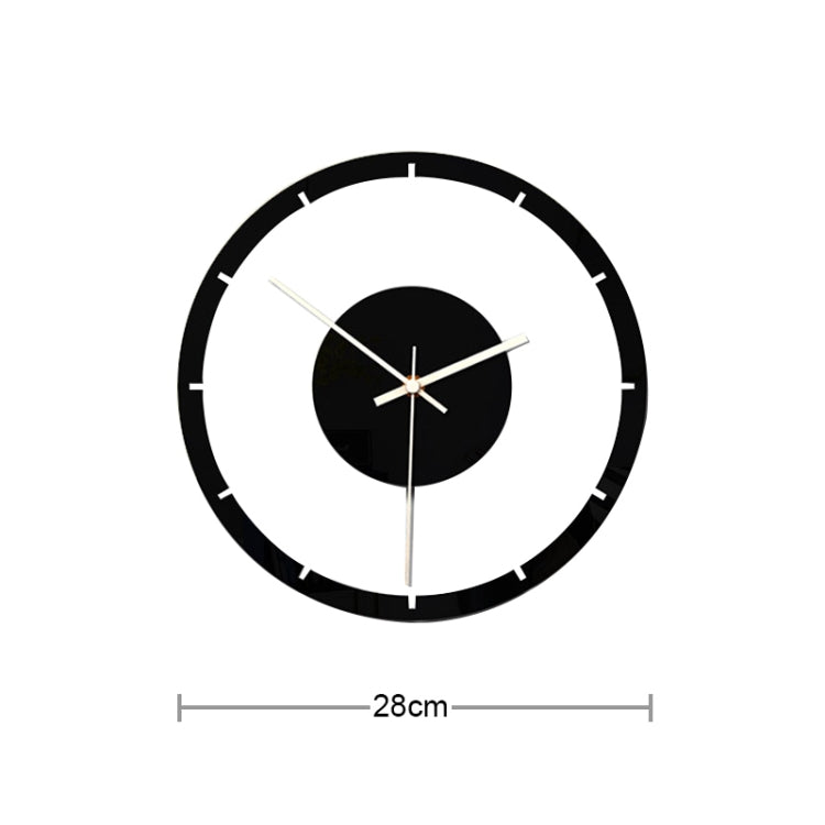 TM011 B Round Wooden Dial Transparent Acrylic Mute Wall Clock - Wall Clock by PMc TechLife | Online Shopping South Africa | PMc TechLife | Buy Now Pay Later Mobicred