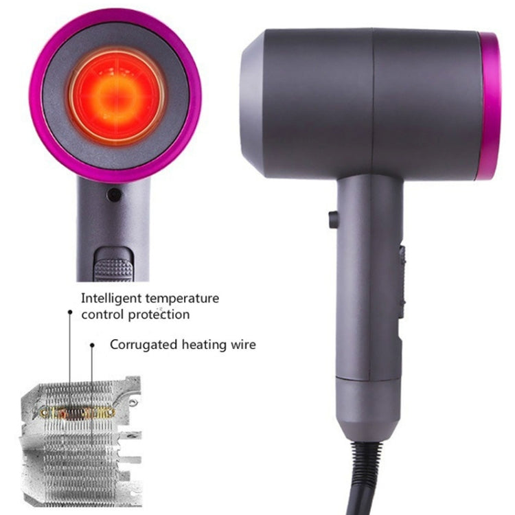 Household High-power Silent  Blow Dryer,Constant Temperature Hot and Cold Negative Ion Hair Drier, US Plug