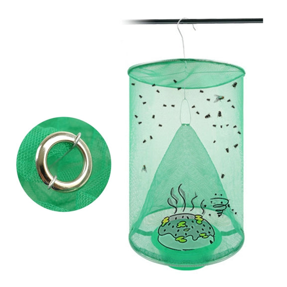 3pcs Folding Hanging Automatic Fly Hunter, Induced Fly Cage