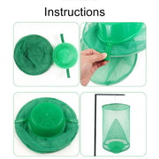 3pcs Folding Hanging Automatic Fly Hunter, Induced Fly Cage