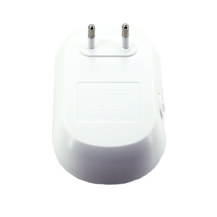 Electronic Ultrasonic Mosquito Rat Pest Control Repeller with LED Light, EU Plug AC90V-250V (White+Blue)
