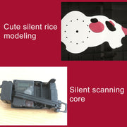 42x18cm Home Office Bedroom Decoration Battery Operated Cat Shaped Wall Clock with Swinging Tails(Black)