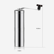 Portable Conical Burr Mill Manual Stainless Steel Hand Crank Coffee Bean Grinder, Capacity: 40g