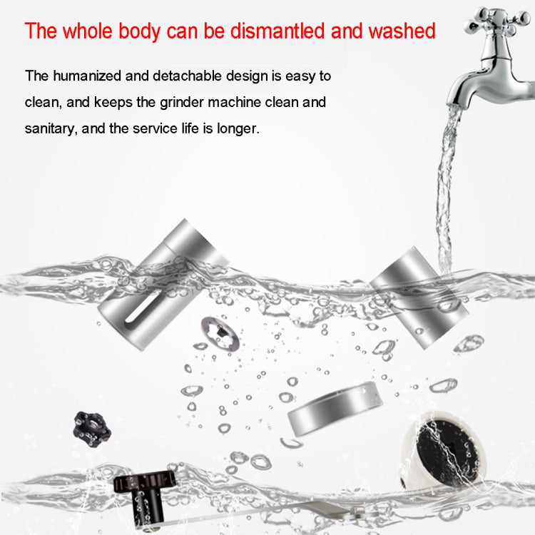 Portable Conical Burr Mill Manual Stainless Steel Hand Crank Coffee Bean Grinder, Capacity: 40g - Coffee Machine & Accessories by PMC TechLife | Online Shopping South Africa | PMC TechLife | Buy Now Pay Later Mobicred