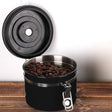 800ml Stainless Steel Sealed Food Coffee Grounds Bean Storage Container with Built-in CO2 Gas Vent Valve & Calendar(Black) - Coffee Tools by PMC TechLife | Online Shopping South Africa | PMC TechLife | Buy Now Pay Later Mobicred