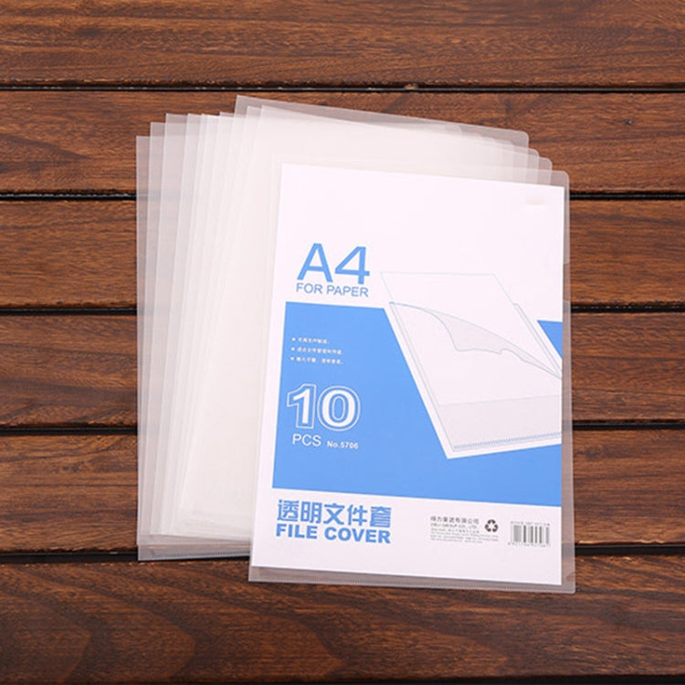 10 PCS Deli Transparent Single Page A4 Folder, Size: 32.1*30.7cm - File Folder by Deli | Online Shopping South Africa | PMC Jewellery | Buy Now Pay Later Mobicred