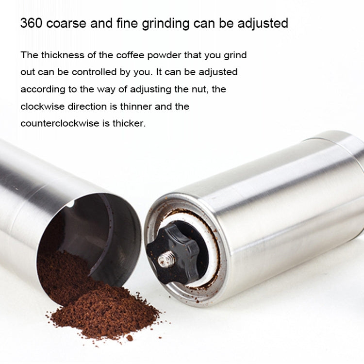Portable Conical Burr Mill Manual Stainless Steel Bean Pepper Hand Crank Coffee Grinder, Gift Box Package - Coffee Machine & Accessories by PMC TechLife | Online Shopping South Africa | PMC TechLife | Buy Now Pay Later Mobicred