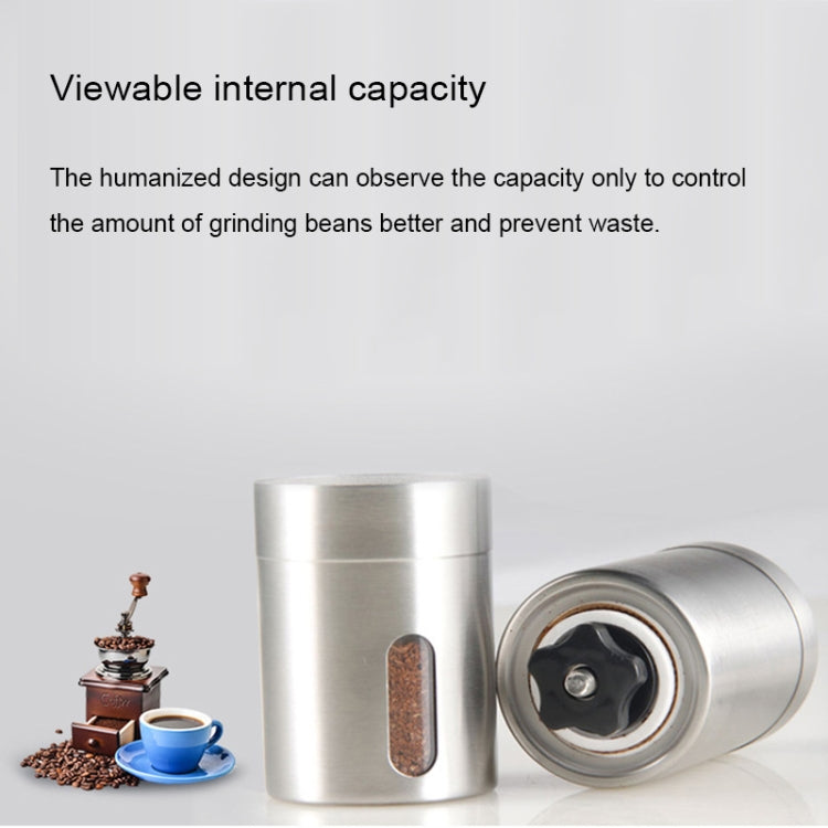 Portable Conical Burr Mill Manual Stainless Steel Bean Pepper Hand Crank Coffee Grinder, Gift Box Package - Coffee Machine & Accessories by PMC TechLife | Online Shopping South Africa | PMC TechLife | Buy Now Pay Later Mobicred