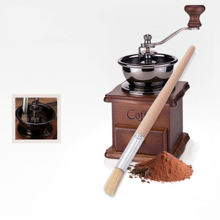 2 PCS Wood Handle Bristles Coffee Grinder Dusting Cleaning Brush, Length: 19.5cm - Coffee Tools by PMC TechLife | Online Shopping South Africa | PMC TechLife | Buy Now Pay Later Mobicred