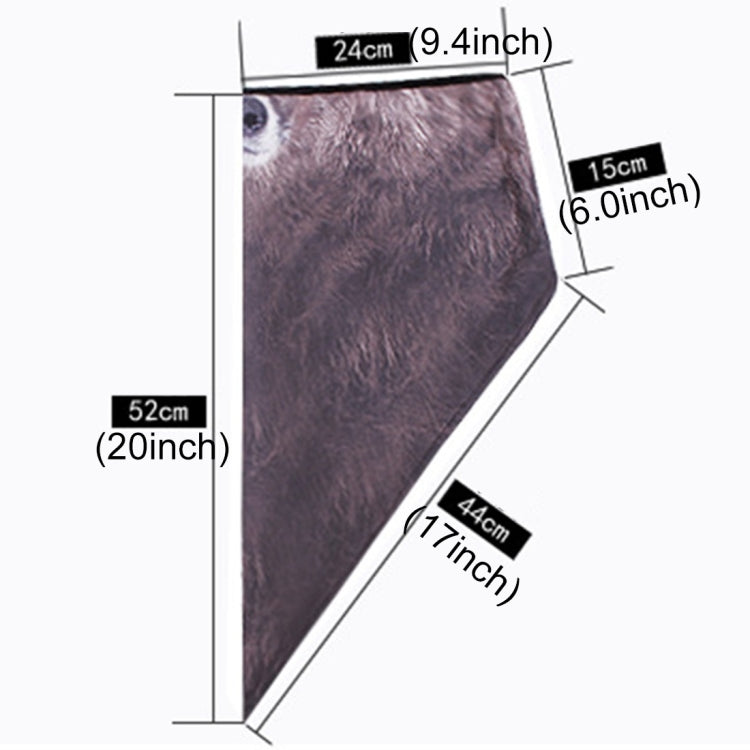 Multifunction Outdoor Windproof Triangle Towel Animal Mask Hood - Protective Helmet & Masks by PMC TechLife | Online Shopping South Africa | PMC TechLife | Buy Now Pay Later Mobicred