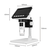 50X-1000X 1080P Portable Electronic Digital Desktop Microscope with LED Light (White)