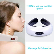 Household Electric Pulse Shock Neck Massager Intelligent Body Massager, Battery Powered (Not Include Battery)