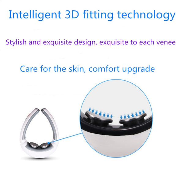 Household Electric Pulse Shock Neck Massager Intelligent Body Massager, Battery Powered (Not Include Battery)